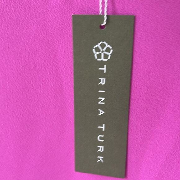 Trina Turk $298 Azzurra Layered Cape Minidress in Piazza Pink Size XS - Picture 7 of 7